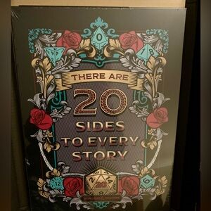 NWT Displate Dungeons & Dragons Metal Poster & Magnetic Wall Mount